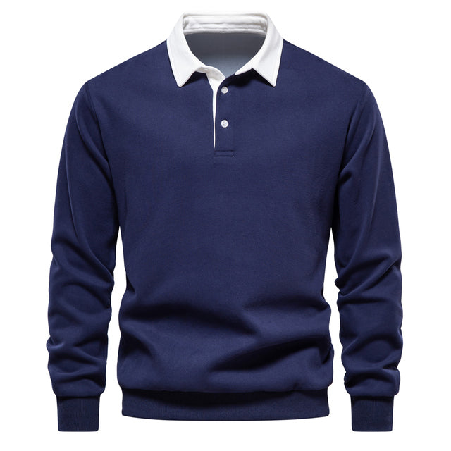 Stijlvolle Heren Polo Sweater