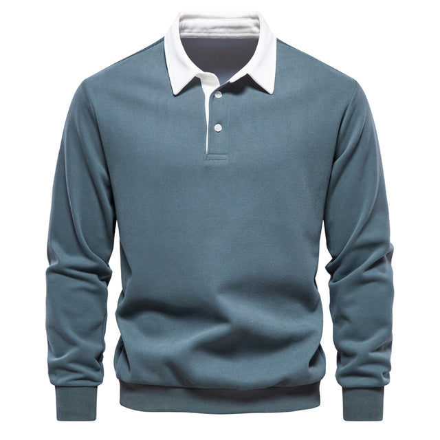 Stijlvolle Heren Polo Sweater