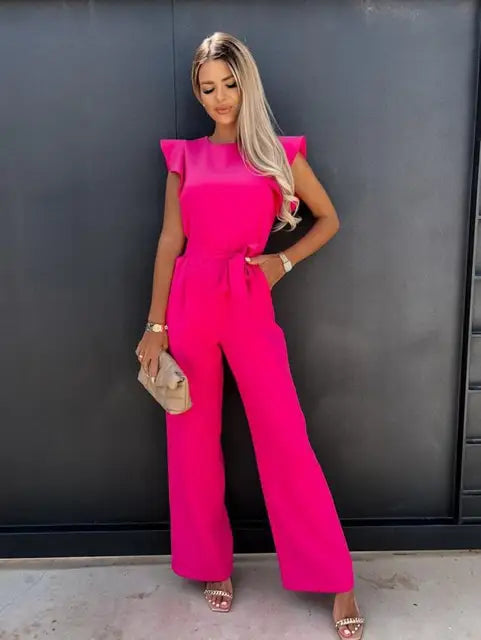 Elegante Jumpsuit met Riem voor Dames