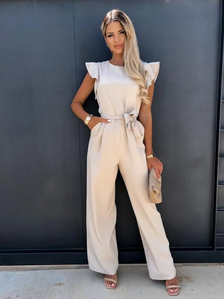 Elegante Jumpsuit met Riem voor Dames
