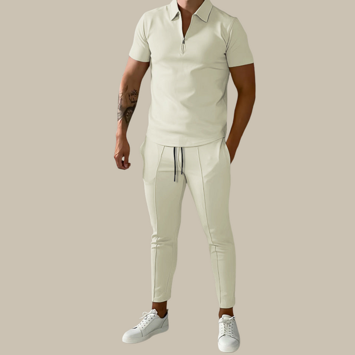 Calizo Heren Set – Tweedelige Outfit met Polo en Broek