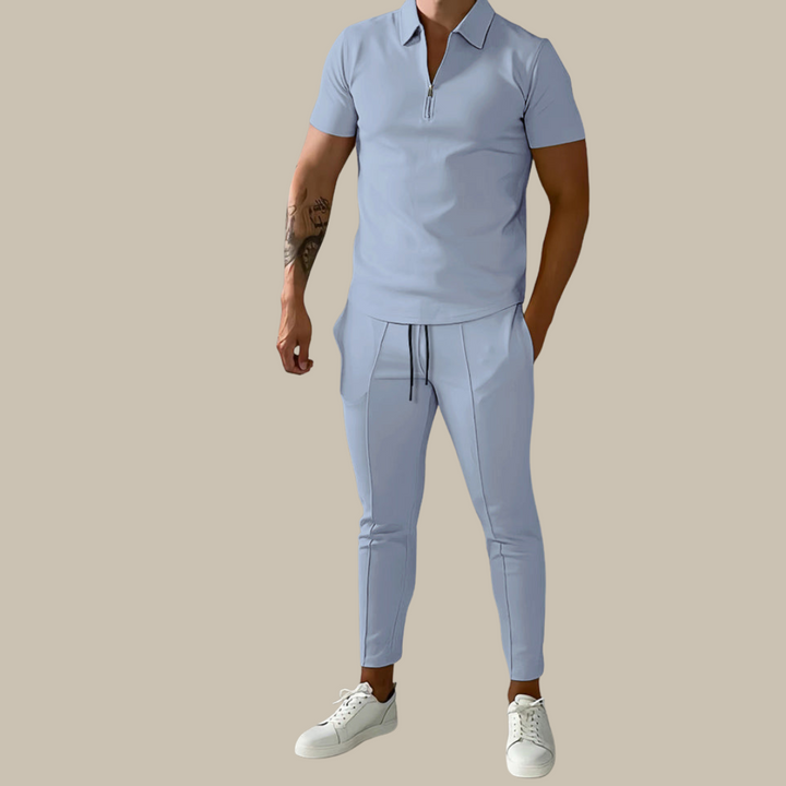 Calizo Heren Set – Tweedelige Outfit met Polo en Broek