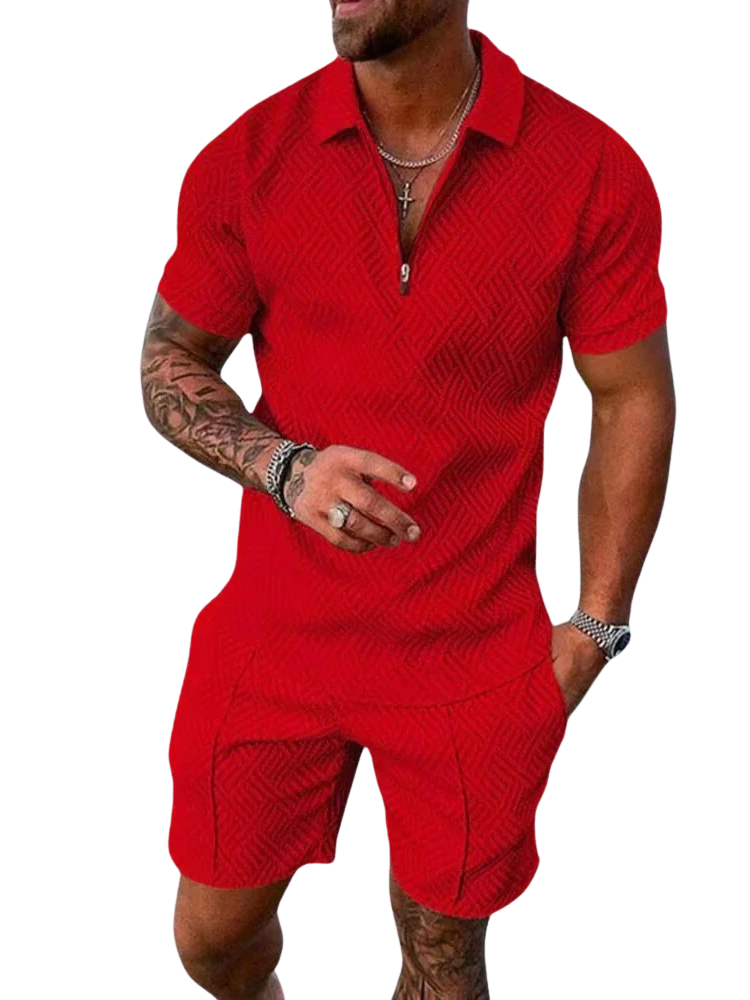Zomerset met polo en korte broek voor heren