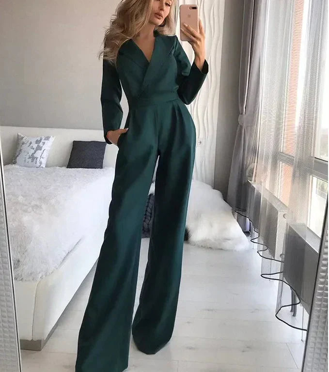 Vrouwelijke Jumpsuit met Lange Mouwen