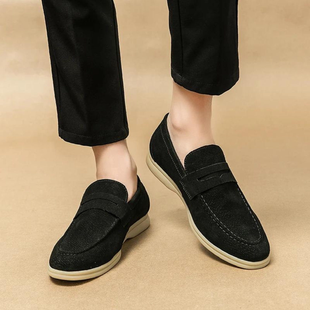 Heren Klassieke Suède Loafers