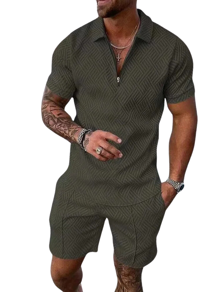 Zomerset met polo en korte broek voor heren
