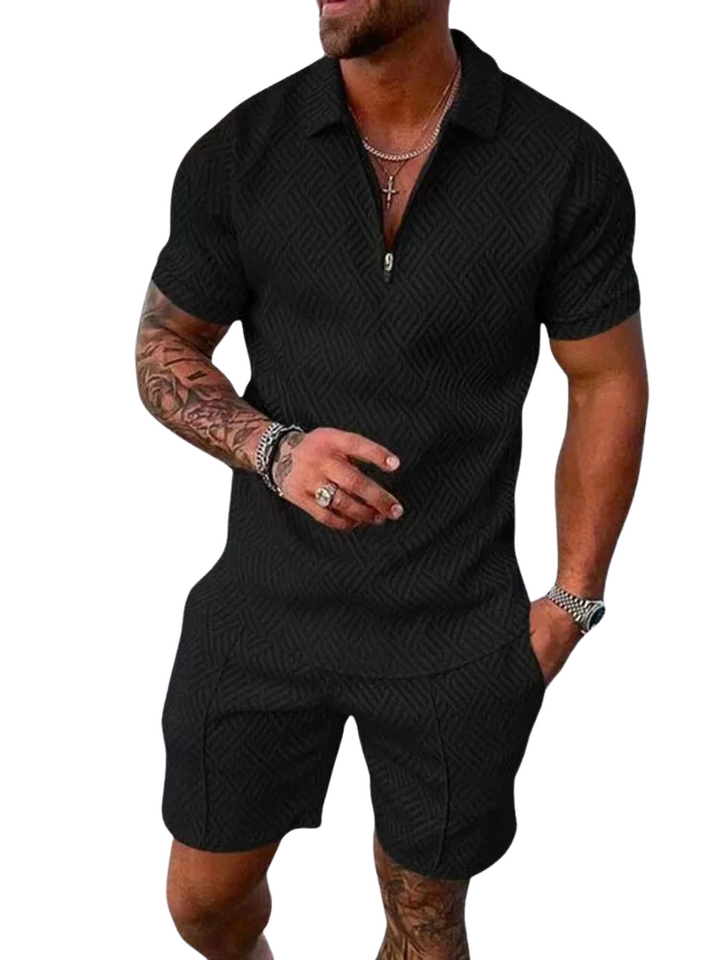 Zomerset met polo en korte broek voor heren