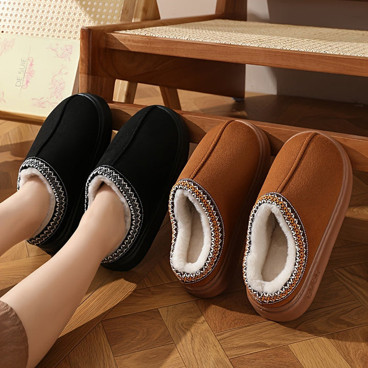 Klassieke warme winterslippers voor dames