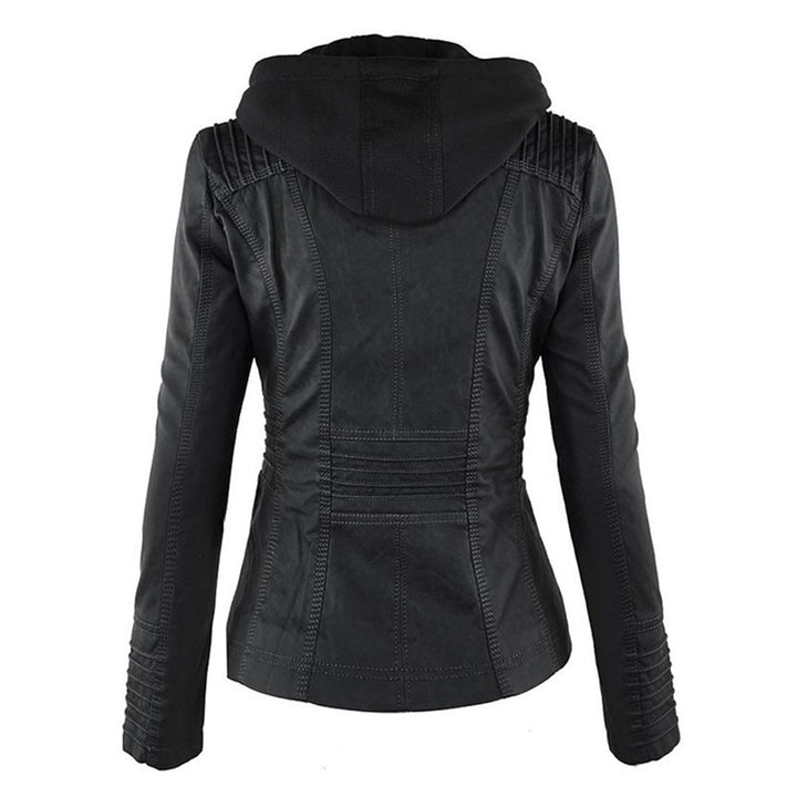 Moderne Casual Leren Jas voor Dames