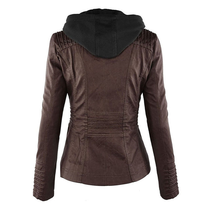 Moderne Casual Leren Jas voor Dames