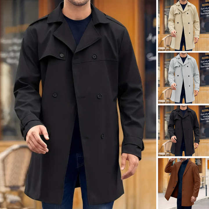 Klassieke lange heren Trench Coat voor informele of formele gelegenheden