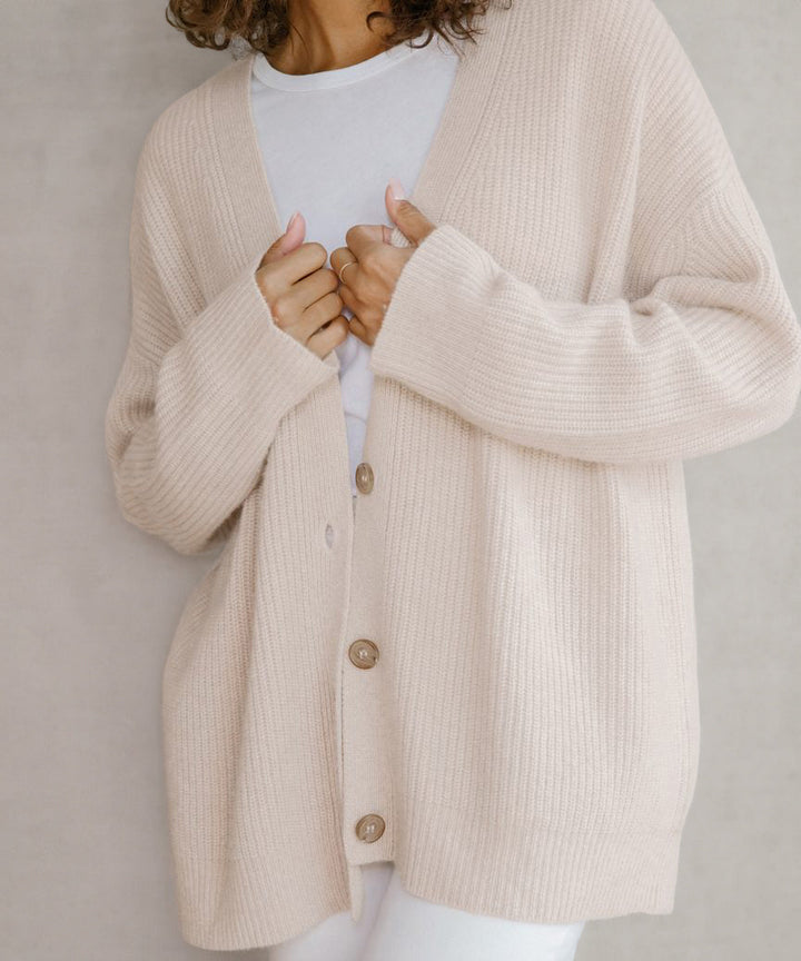 Elegante Cocoon Cashmere Cardigan voor Dames