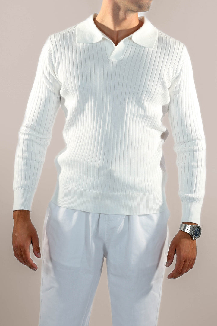 Luxe Comfortabele Polosweater voor Heren