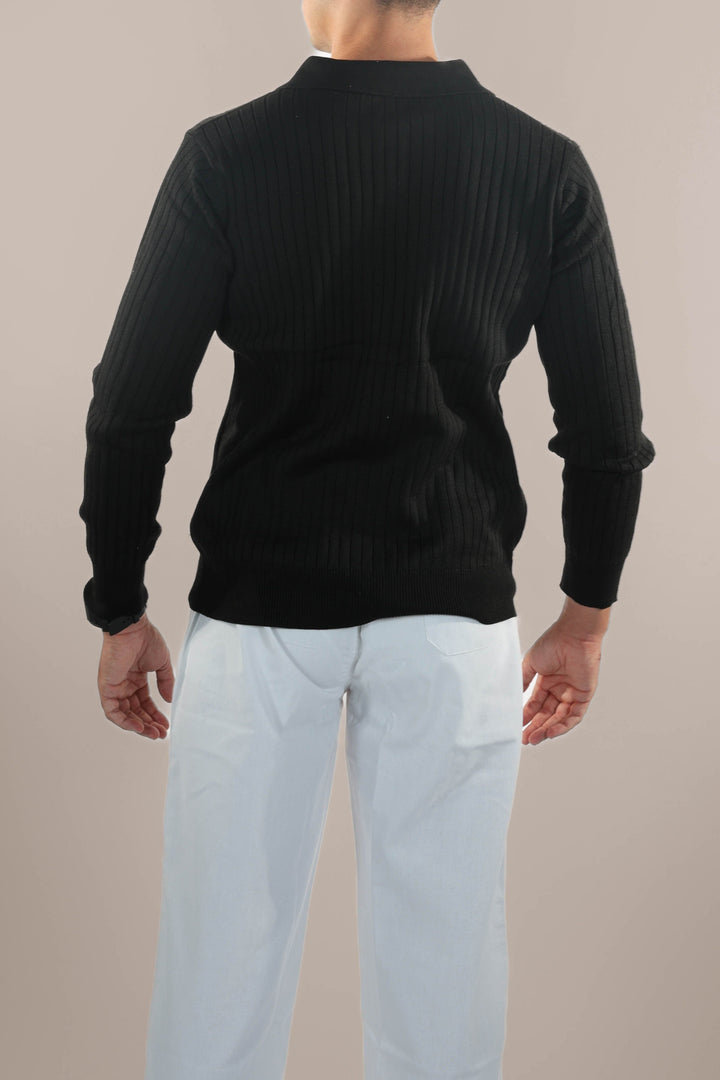 Luxe Comfortabele Polosweater voor Heren