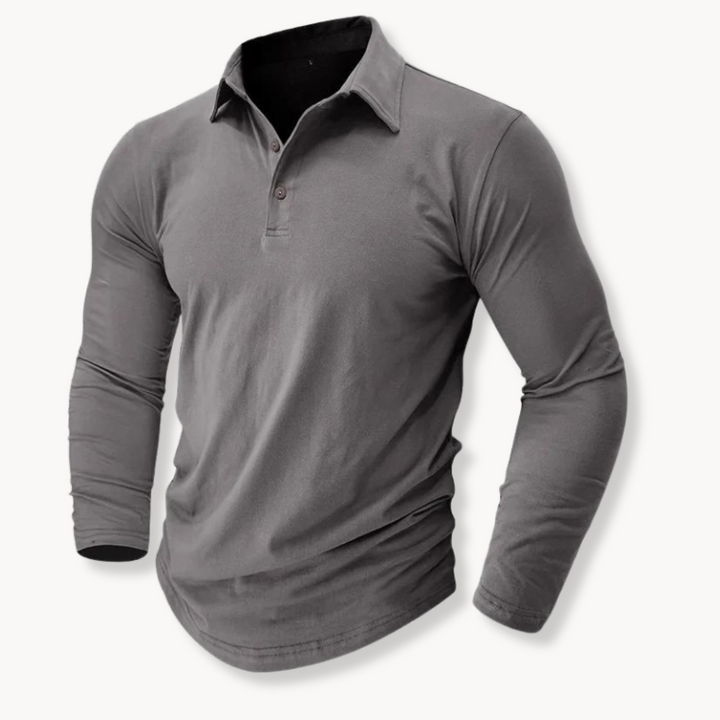 Heren Lange Mouw Polo Shirt