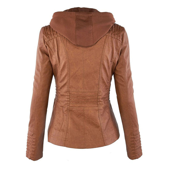 Moderne Casual Leren Jas voor Dames