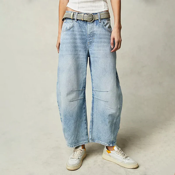 Comfortabele jeans met wijde pijpen voor dames