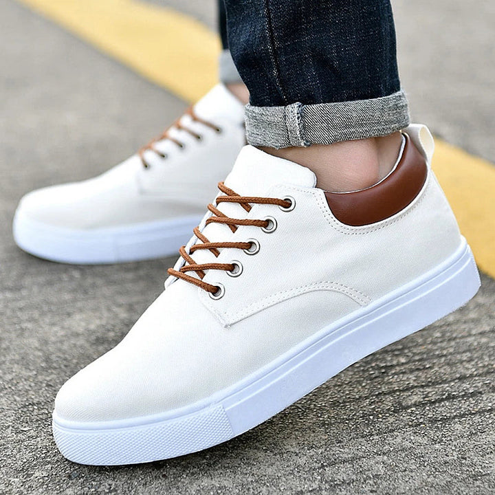 Casual Veterschoenen Lage Canvas Sneakers voor Heren