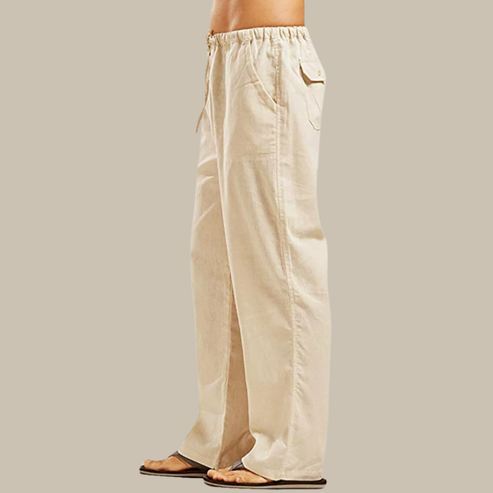 Zomerse losvallende lange broek voor mannen