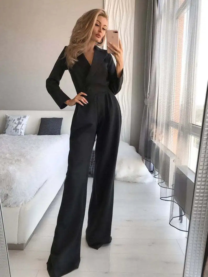 Vrouwelijke Jumpsuit met Lange Mouwen