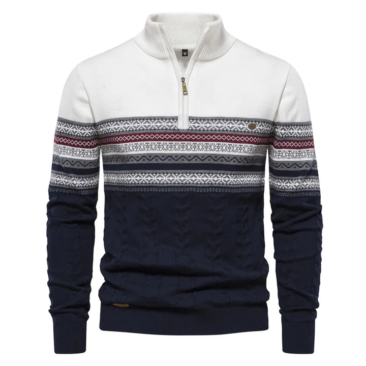 Premium Sweatshirt met Retro Patroon voor Heren