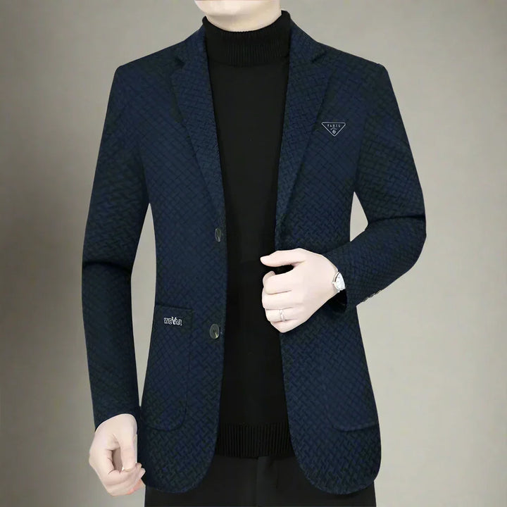 Geruite casual slim fit blazer voor heren