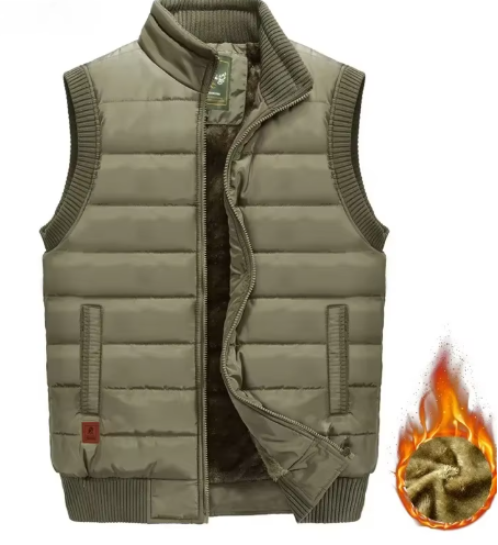 Elegante Bodywarmer met Wolvoering voor Heren