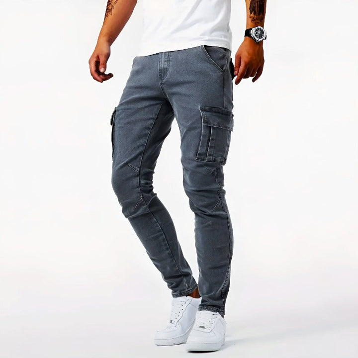 Heren Slim Fit Cargo Broek