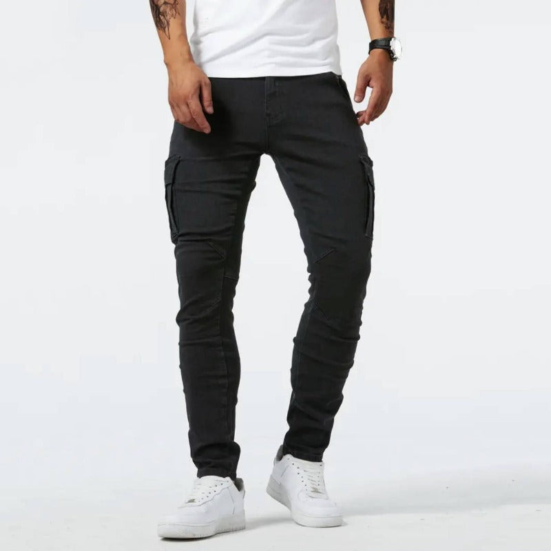 Heren Slim Fit Cargo Broek