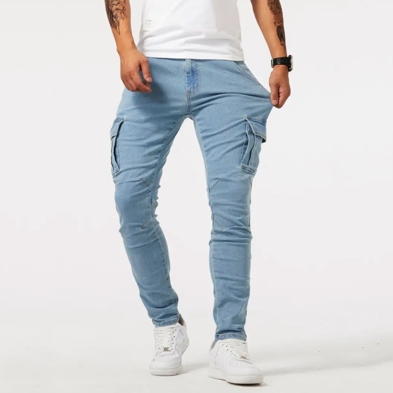 Heren Slim Fit Cargo Broek