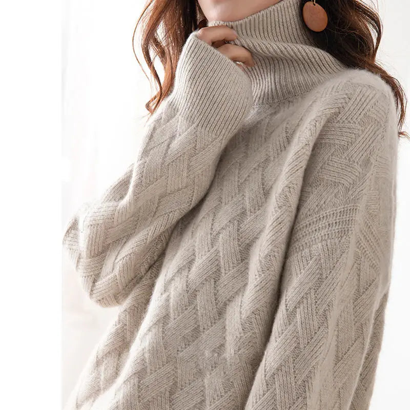 Comfortabele Oversized Cashmere Wintertrui voor Dames