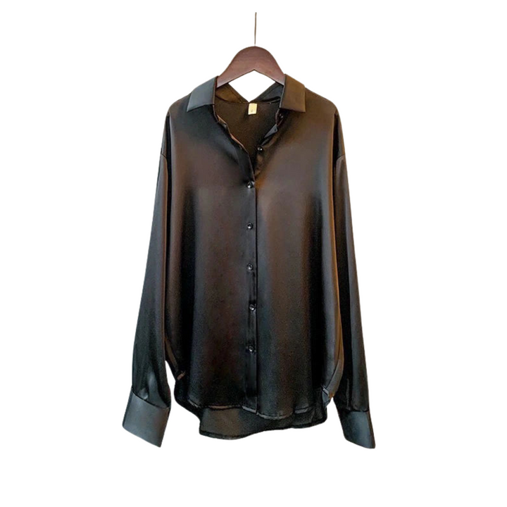 Dames Satijnen Blouse – Tijdloze Elegantie en Veelzijdige Stijl