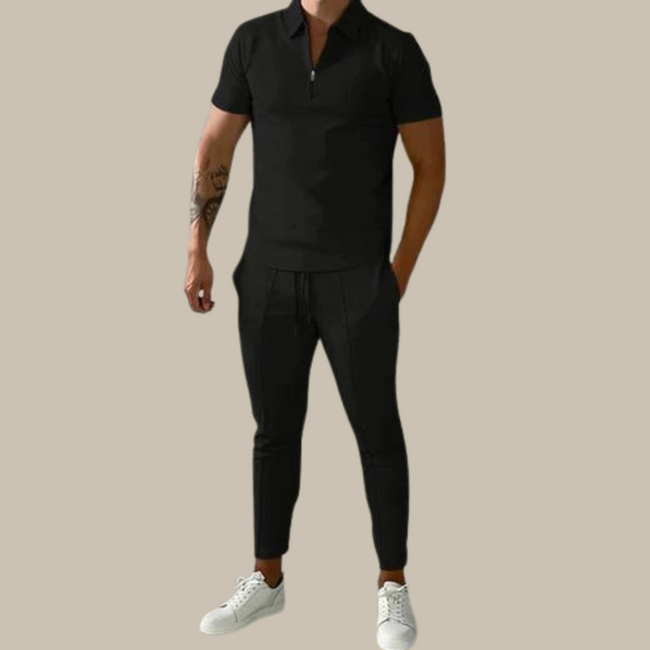 Calizo Heren Set – Tweedelige Outfit met Polo en Broek