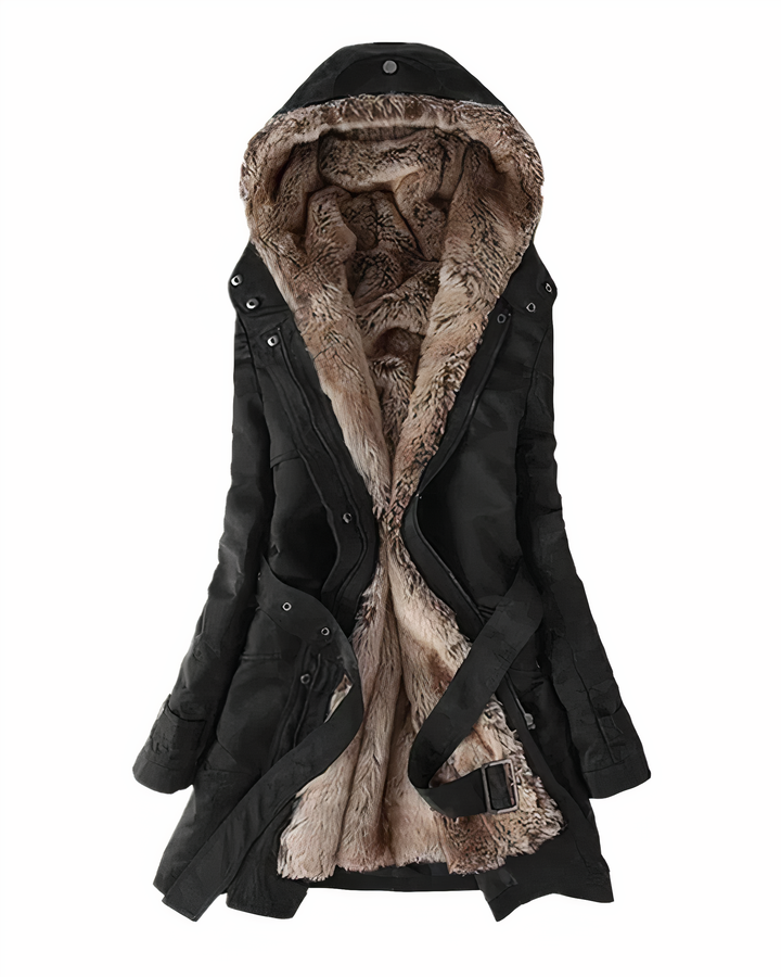 Elegante Halflange Winterjas voor Dames