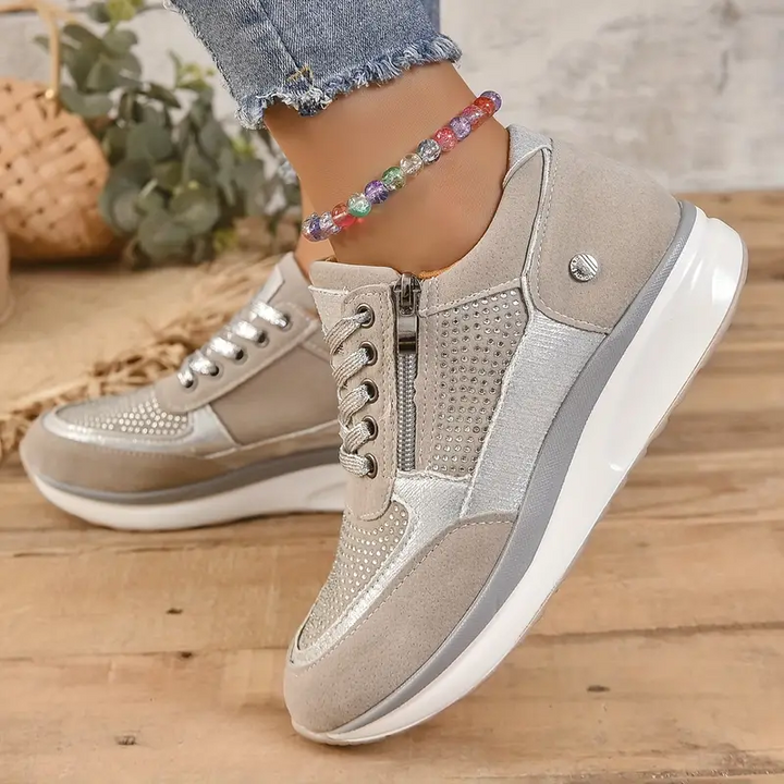 Modieuze Dames Sneakers met Ritssluiting