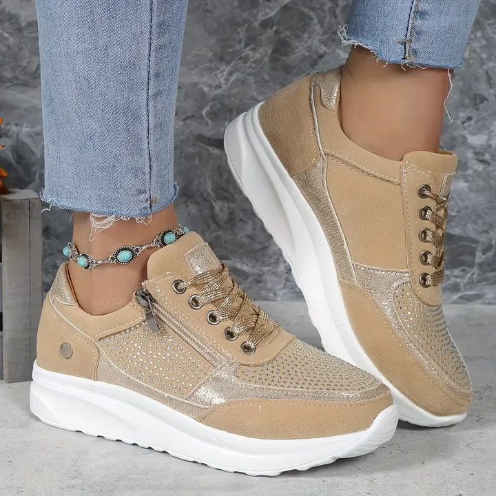 Modieuze Dames Sneakers met Ritssluiting