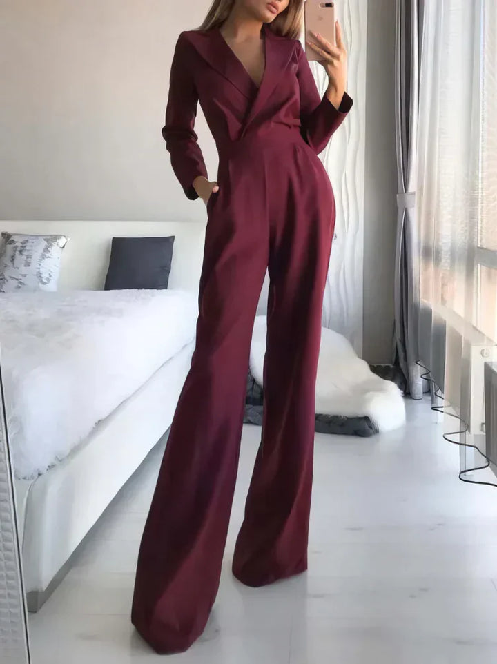 Vrouwelijke Jumpsuit met Lange Mouwen