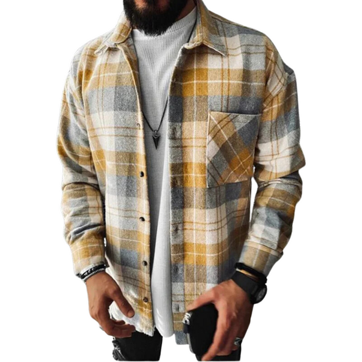 Heren Geruit Overshirt – Casual Stijl met Tijdloze Charme