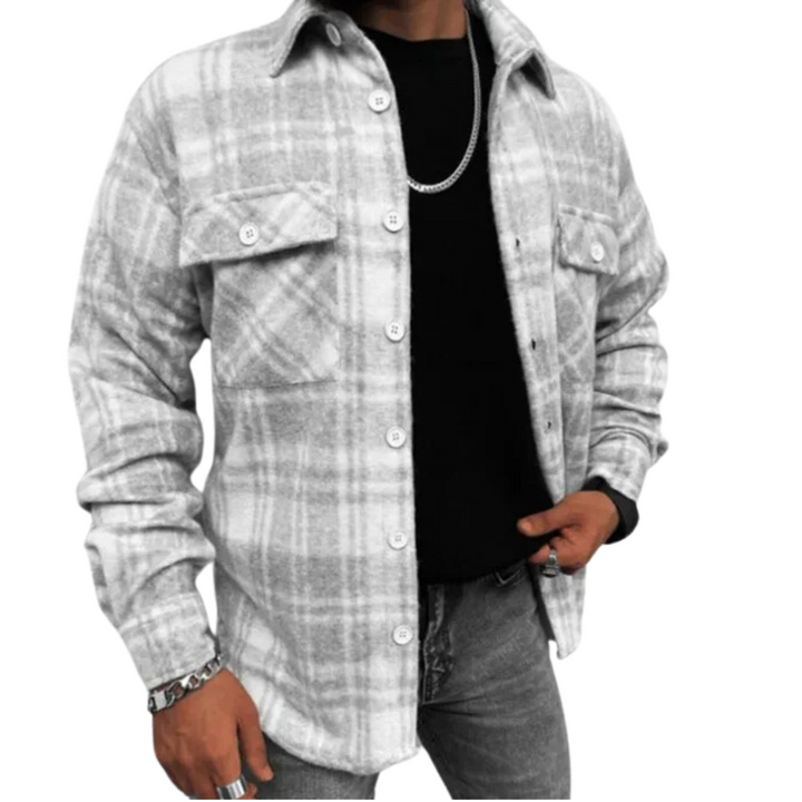 Heren Geruit Overshirt – Casual Stijl met Tijdloze Charme