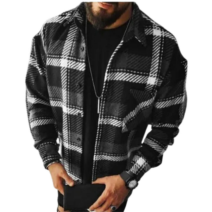 Heren Geruit Overshirt – Casual Stijl met Tijdloze Charme