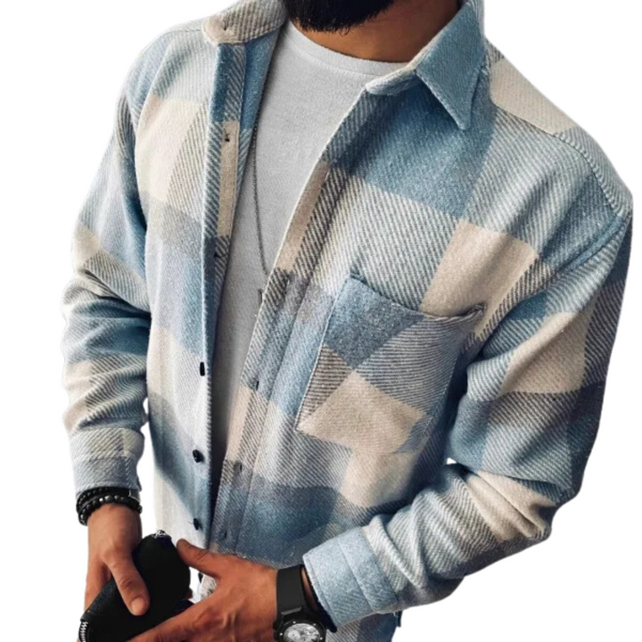 Heren Geruit Overshirt – Casual Stijl met Tijdloze Charme