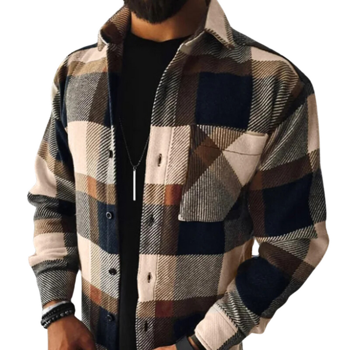 Heren Geruit Overshirt – Casual Stijl met Tijdloze Charme