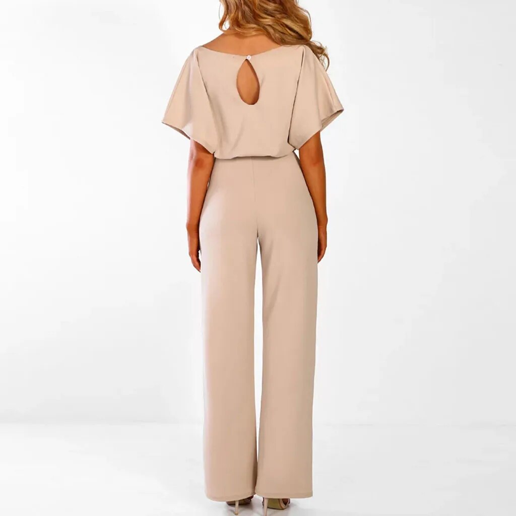 Jumpsuit met Flatterende Tailleband voor Dames