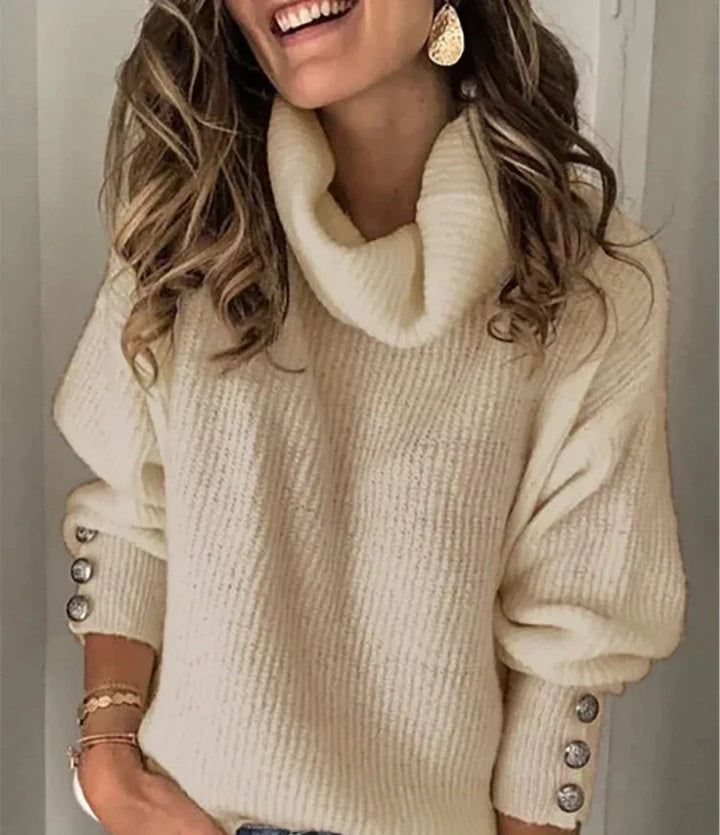 Moderne Lichte Turleneck Pullover voor Dames