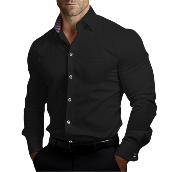 Calizo Heren Slim Fit Overhemd met Lange Mouwen