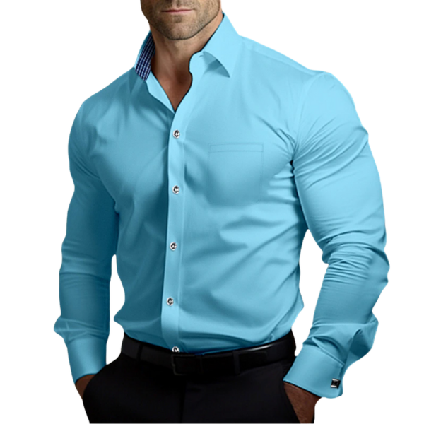 Calizo Heren Slim Fit Overhemd met Lange Mouwen