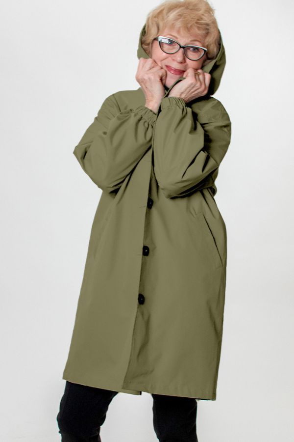 Moderne Trenchcoat Regenjas voor Dames