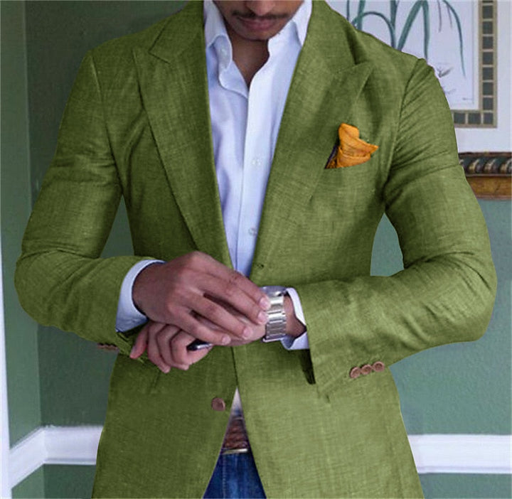 Smart Casual Linnen Blazer voor Heren