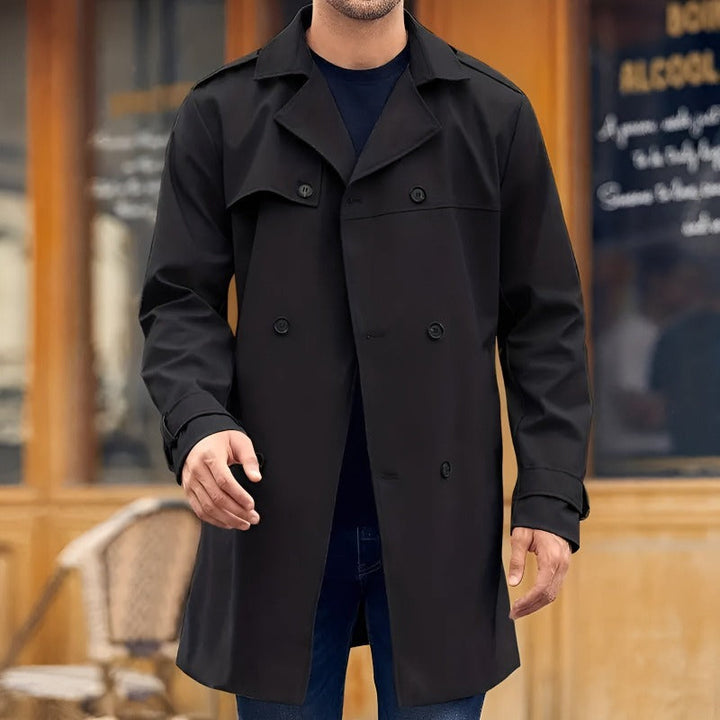 Klassieke lange heren Trench Coat voor informele of formele gelegenheden