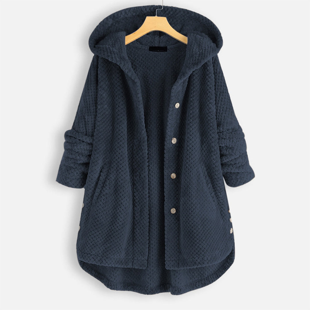 Klassieke Oversized Fleece Hoodie Jas voor Dames